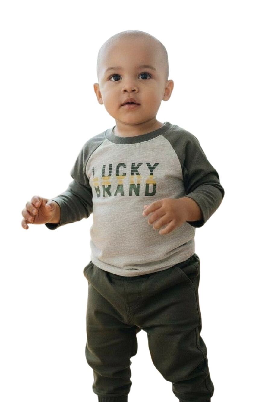 Lucky Brand Kids' 2-piece Heather Gray Coordinating Cotton Set size 2T